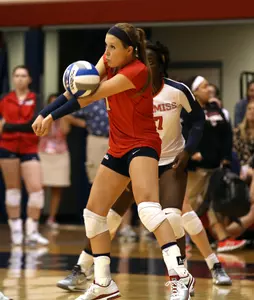 Freshman libero Kristen Brashear is averaging 3.73 digs per set.
