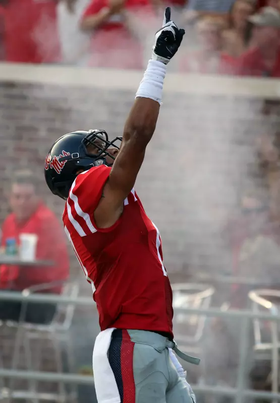 Freshman tight end Evan Engram had a 64-yard touchdown reception in the first quarter, the first of his collegiate career.