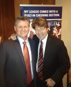 Dave Randall with head coach Billy Chadwick