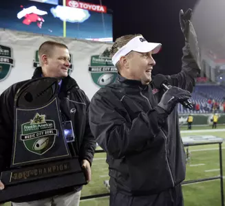 Ole Miss head coach Hugh Freeze (photo by Joshua McCoy)
