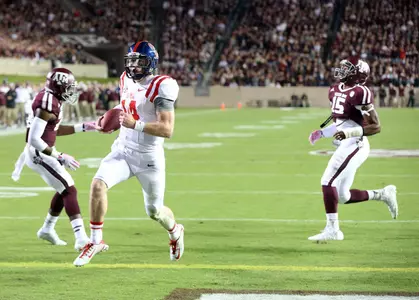 Senior quarterback Bo Wallace ran for two touchdowns and threw for one more Saturday at Texas A&M.