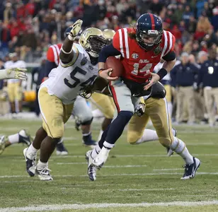 Ole Miss beat Georgia Tech in last year's Music City Bowl. (photo by Joshua McCoy)