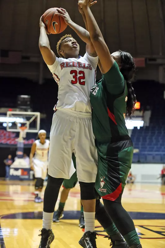 Tia Faleru became the 26th 1,000 point scorer in school history against Mississippi Valley State.