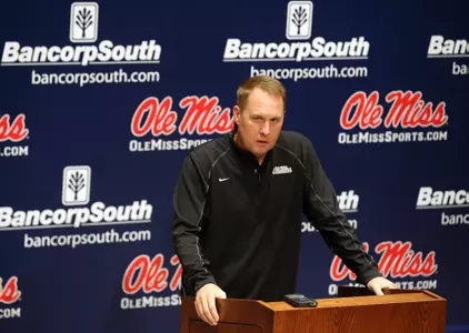 Ole Miss head coach Hugh Freeze (photo by Joshua McCoy)