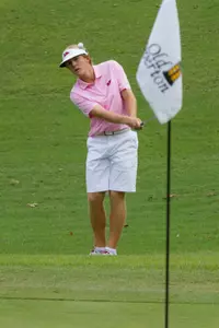 Sophomore Noah West moved up 10 spots on the leaderboard during Tuesday's second round of play.