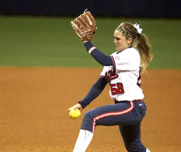 Senior pitcher Shelby Jo Fenter threw 6.2 scoreless innings to pick up her fourth win of the year.
