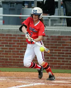 Jamie Morgan hit .556 at the Red & Blue Classic with a team-high five RBI.