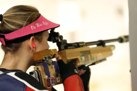 Led by freshman Alison Weisz, the Rebels shot a school-record in air rifle to beat Navy.