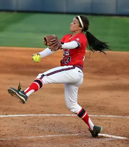 Senior Carly Hummel threw the first four innings of Ole Miss' combined no-hitter Wednesday.