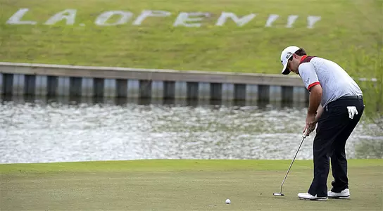Jonathan Randolph heads into the weekend with the lead in Louisiana. (Stan Badz/PGA TOUR)
