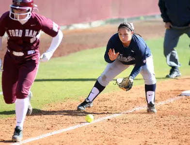 Junior third baseman Allison Brown displayed her strong fielding skills in Saturday's series finale at Missouri.