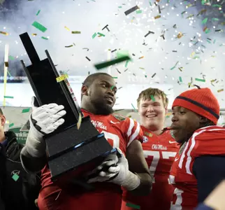 Ole Miss won the 2013 Music City Bowl at LP Field. (photo by Joshua McCoy)