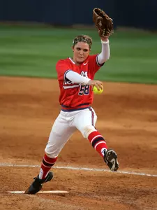 Senior pitcher Shelby Jo Fenter and the Ole Miss softball team face SELA on Monday at 3 and 5 p.m. CT on the road.
