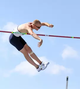 Reigning NCAA outdoor pole vault champ Sam Kendricks (photo by Joshua McCoy)