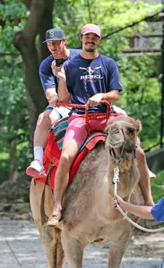 The Rebels visited the Omaha Zoo on Monday afternoon and some of the Rebels hitched a ride on a camel!