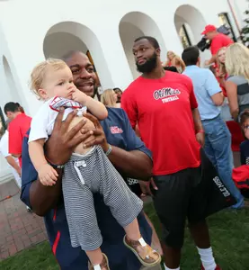 Deterrian Shackelford has been as much a leader in the community as he has been on the gridiron. (photo by Joshua McCoy)