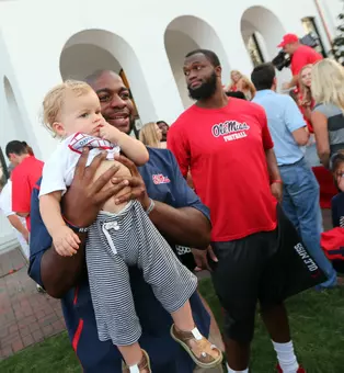 Deterrian Shackelford has been as much a leader in the community as he has been on the gridiron. (photo by Joshua McCoy)