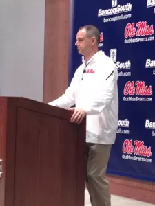 Steven McRoberts spoke with members of the media Monday afternoon in reference to the Rebels' upcoming season.