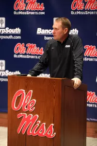 Ole Miss head coach Hugh Freeze (photo by Joshua McCoy)