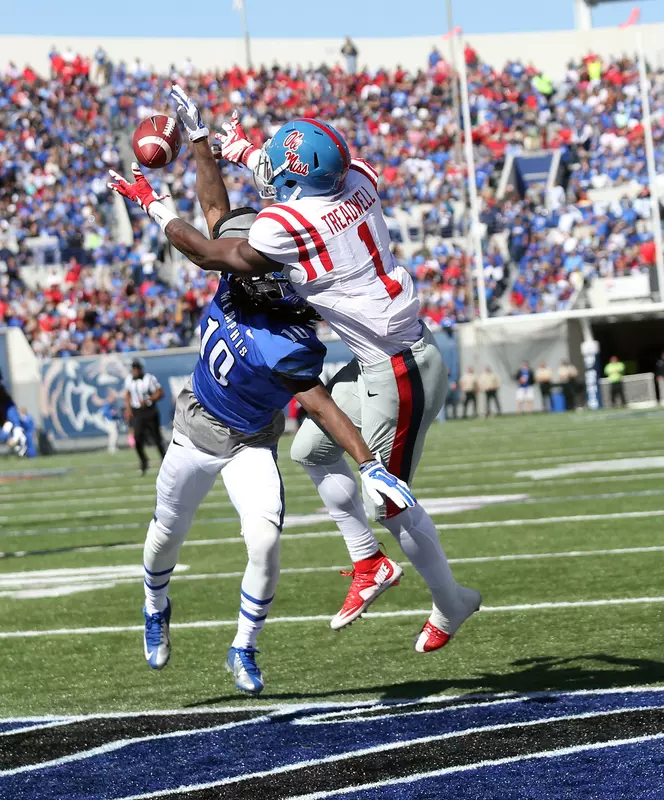 Laquon Treadwell had a school record 14 catches.