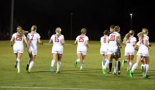 Jessica Hiskey (15), Addie Forbus (25) and Maddie Friedmann (8) all earned CoSIDA Academic All-District First Team honors