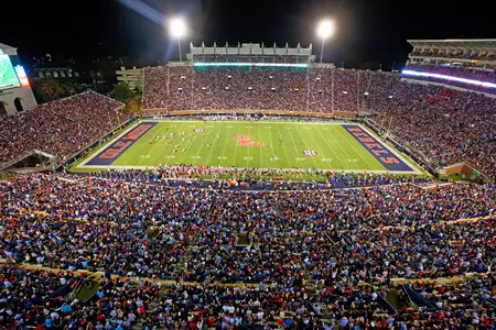 The Rebels will play seven home games at Vaught-Hemingway Stadium