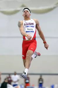 Phillip Young took third place in the long jump. (photo by Joshua McCoy)
