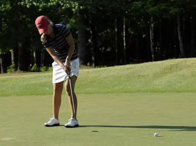 Newton dropped a 25-foot eagle put on the 18th green. It was the first eagle this season for the junior out of Katy, Texas.