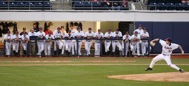Christian Trent pitched the Rebels to victory in game one Friday night