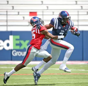 Kendarius Webster (15) and Damore'ea Stringfellow (3) (photo by Joshua McCoy)