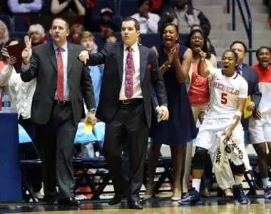 Coach Insell and the Rebels will take on West Virginia in the 2016 SEC/Big 12 Challenge
