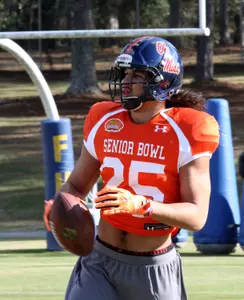 Cody Prewitt at the Senior Bowl (photo by Jack Reid)