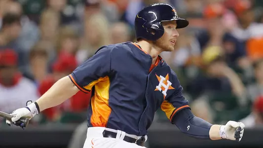 Alex Presley returned to the Astros, July 3 (Bob Levey/Getty Images)