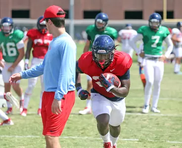 Ole Miss nears midway point of fall camp.