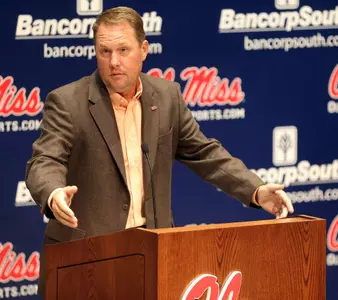 Coach Freeze addresses the media at Monday's press conference