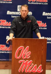 Coach Freeze addresses the media at Monday's press conference