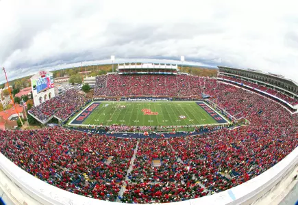 Vaught-Hemingway Stadium during the 2015 LSU game (photo by Ellen O'Nan)