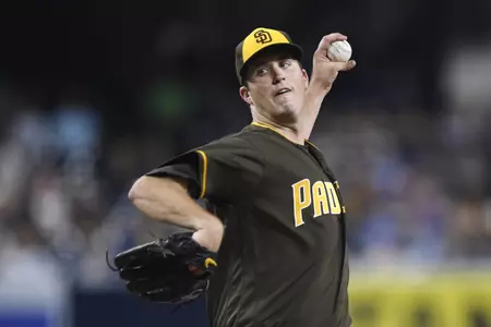 San Diego Padres pitcher and former Rebel Drew Pomeranz (Photo by San Diego Padres/Andy Hayt)