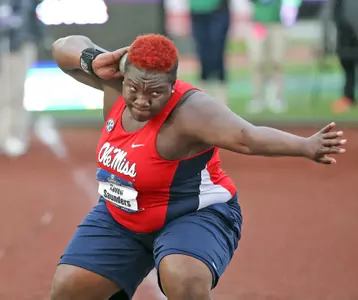 Ole Miss sophomore Raven Saunders has achieved her Olympic dream. (photo by Joshua McCoy)