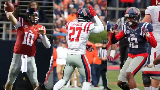 (L-R): Chad Kelly, Marquis Haynes, Tony Conner