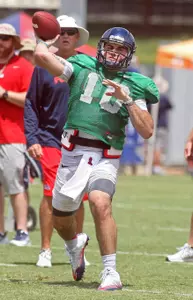 Chad Kelly during 2016 fall camp (photo by Joshua McCoy)