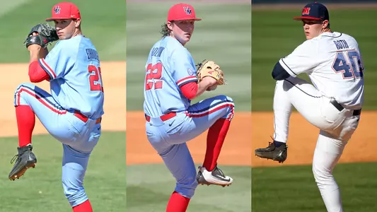 (L-R): WIll Ethridge, Ryan Rolison and Houston Roth