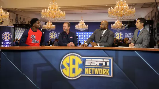 Ole Miss Basketball at the he 2019 SEC Tipoff in Birmingham, AL.Photo by Joshua McCoy/Ole Miss Athletics Instagram and Twitter: @OleMissPix Buy Photos at RebelWallArt.com