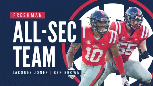 Jones - Brown - Freshman All-SEC - Story
