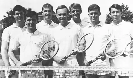 Bill Hester, second from right, is pictured with members of the late 1960's Ole Miss tennis team.<p>
