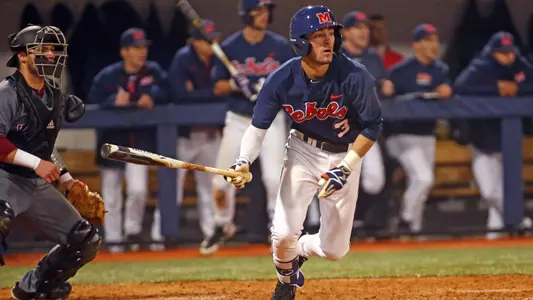 Ole Miss Baseball vs Winthrop on February 16th, 2018 in O-U Stadium Swayze Field at Ole Miss in Oxford, MS.Anthony Servideo, IF, Jupiter, Fla.Photo by Petre Thomas/Ole Miss Athletics Instagram and Twitter: @OleMissPix Buy Photos at RebelWallArt.com
