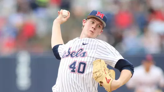 Ole Miss Baseball vs Murray State on February 27th, 2018 at O-U Stadium Swayze Field at Ole Miss in Oxford, MS.Houston Roth, RHP, Oxford, Miss.Photo by Cameron Brooks/Ole Miss AthleticsInstagram and Twitter: @OleMissPixBuy Photos at RebelWallArt.com