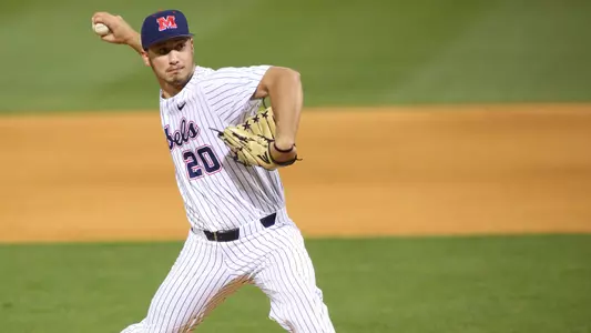 Ole Miss Baseball vs Murray State on February 27th, 2018 at O-U Stadium Swayze Field at Ole Miss in Oxford, MS.Will Ethridge, RHP, Lilburn, Ga.Photo by Cameron Brooks/Ole Miss AthleticsInstagram and Twitter: @OleMissPixBuy Photos at RebelWallArt.com