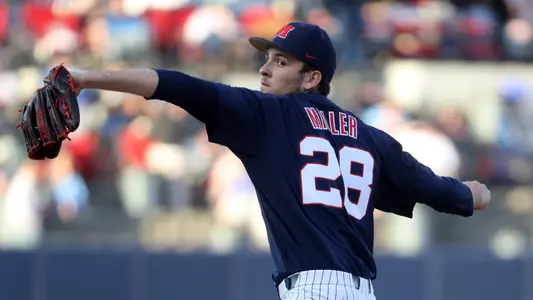 Ole Miss Baseball vs Eastern Illinois on March 9th, 2018 at Swayze Field in Oxford, MS.Austin Miller, 28, North Liberty, IowaPhoto by Joshua McCoy/Ole Miss AthleticsInstagram and Twitter: @OleMissPixBuy Photos at RebelWallArt.com