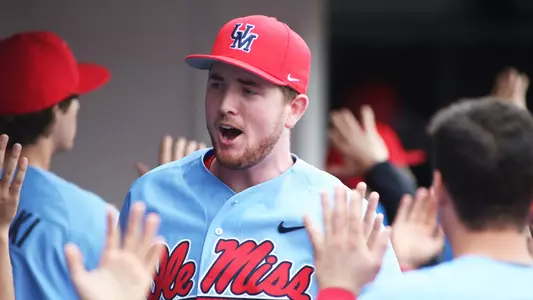 Ole Miss Baseball vs Eastern Illinois on March 11th, 2018 at O-U Stadium Swayze Field at Ole Miss in Oxford, MS.Tim Elko, IF, Lutz, Fla.Photo by Cameron Brooks/Ole Miss AthleticsInstagram and Twitter: @OleMissPixBuy Photos at RebelWallArt.com